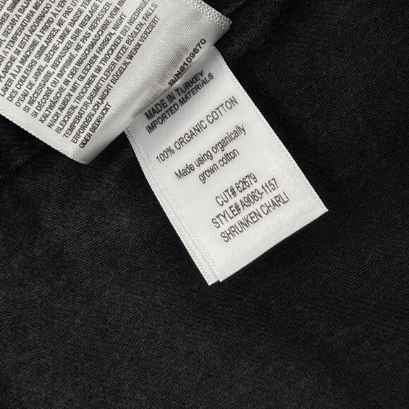 AGOLDE NWT Shrunken Charli Black Denim Jacket Women’s Size XS Raw Hem Cropped - Picture 5 of 6